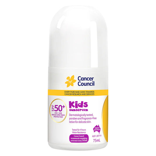 Cancer Council SPF 50+ Kids 75ml Roll On