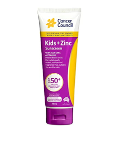 Cancer Council Australia SPF 50 Kids + Zinc Sunscreen Lotion 75ml